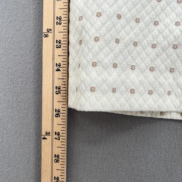 ZADIG & VOLTAIRE Posh Flower Deluxe Pants Womens S White Jacquard Straight Crop - Picture 15 of 15